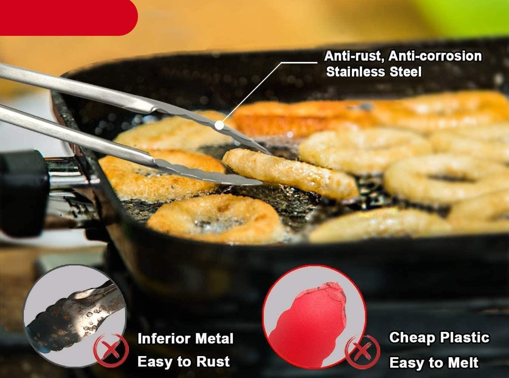 Extra Long Stainless Steel BBQ Tongs