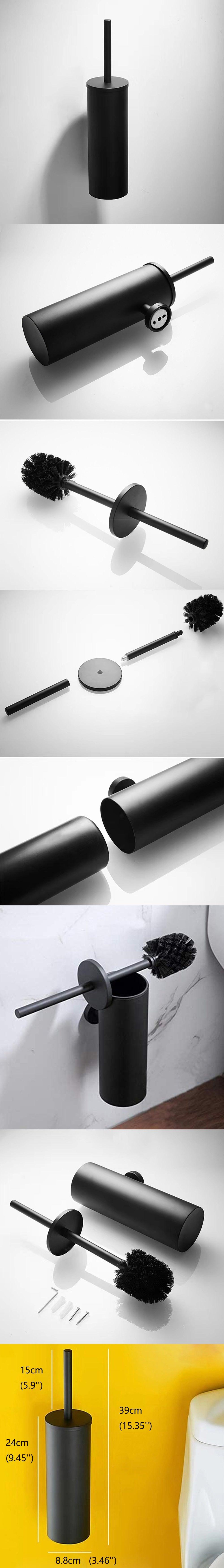 Wall Mounted Stainless Steel Toilet Cleaning Brush Holder