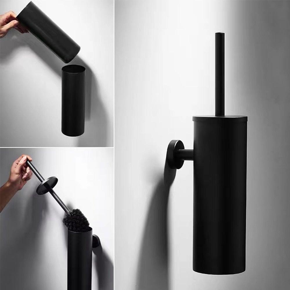 Wall Mounted Stainless Steel Toilet Cleaning Brush Holder