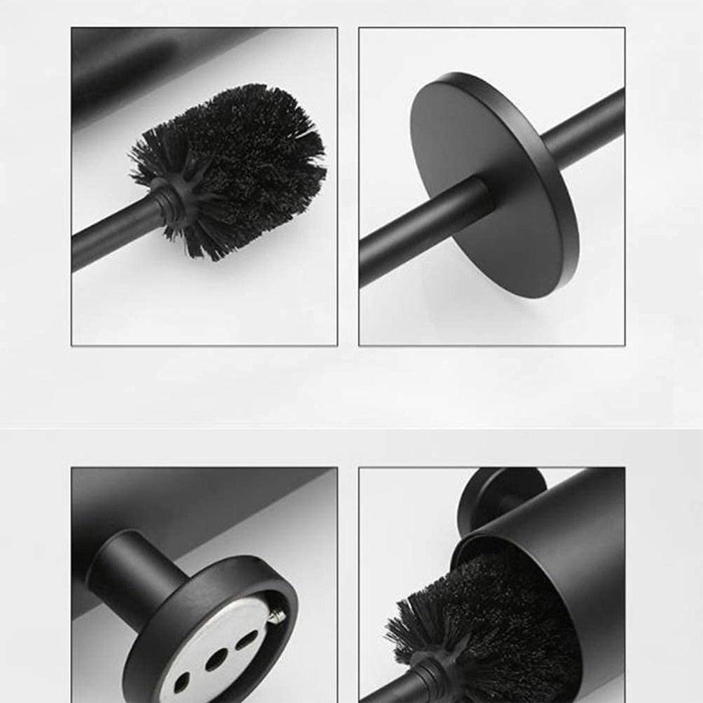 Wall Mounted Stainless Steel Toilet Cleaning Brush Holder