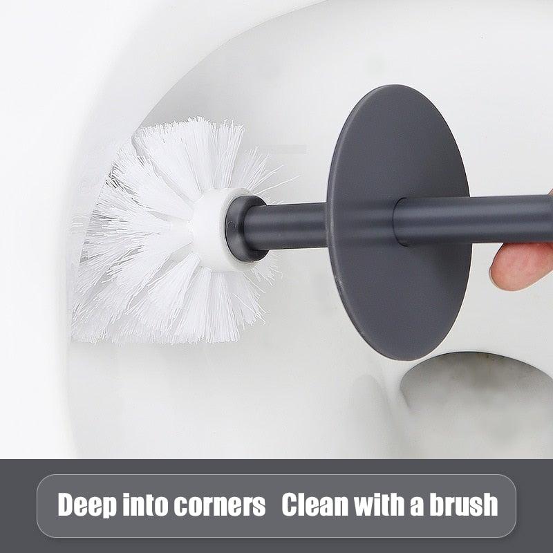 Ceramic Toilet Brush Set