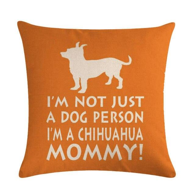 Pet Dog Elegant Design Linen Cotton Throw Pillow