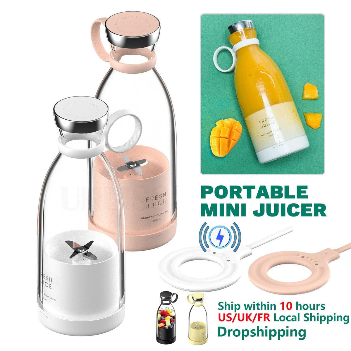 Portable Blender Juicer Bottle