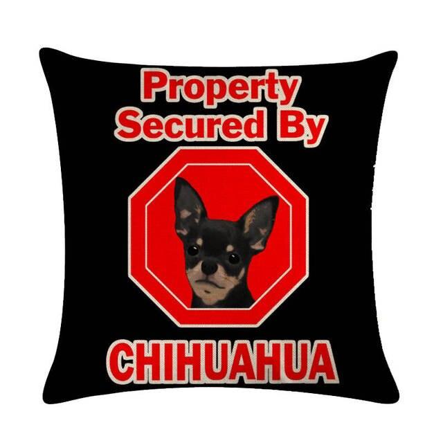 Pet Dog Elegant Design Linen Cotton Throw Pillow