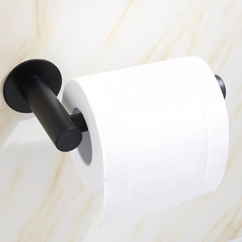 Steel Toilet Roll Paper Holder Organizers Bar Towel Ring Rail Rack