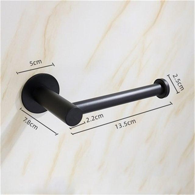 Steel Toilet Roll Paper Holder Organizers Bar Towel Ring Rail Rack