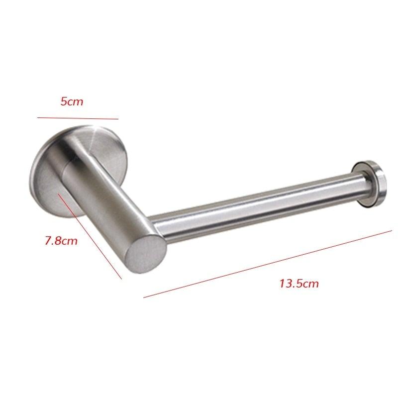 Steel Toilet Roll Paper Holder Organizers Bar Towel Ring Rail Rack