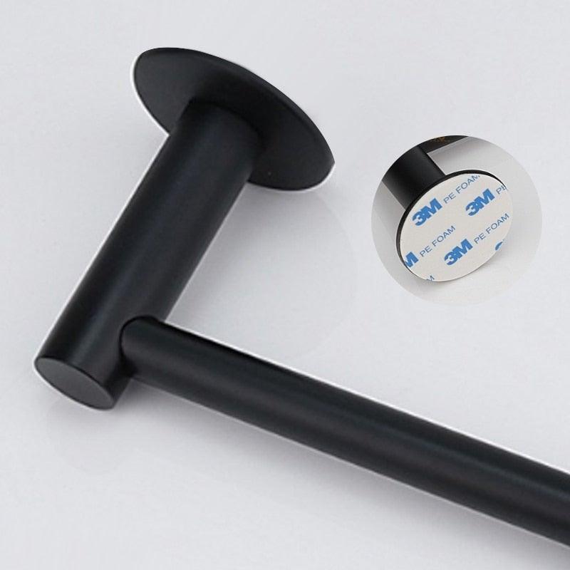 Steel Toilet Roll Paper Holder Organizers Bar Towel Ring Rail Rack