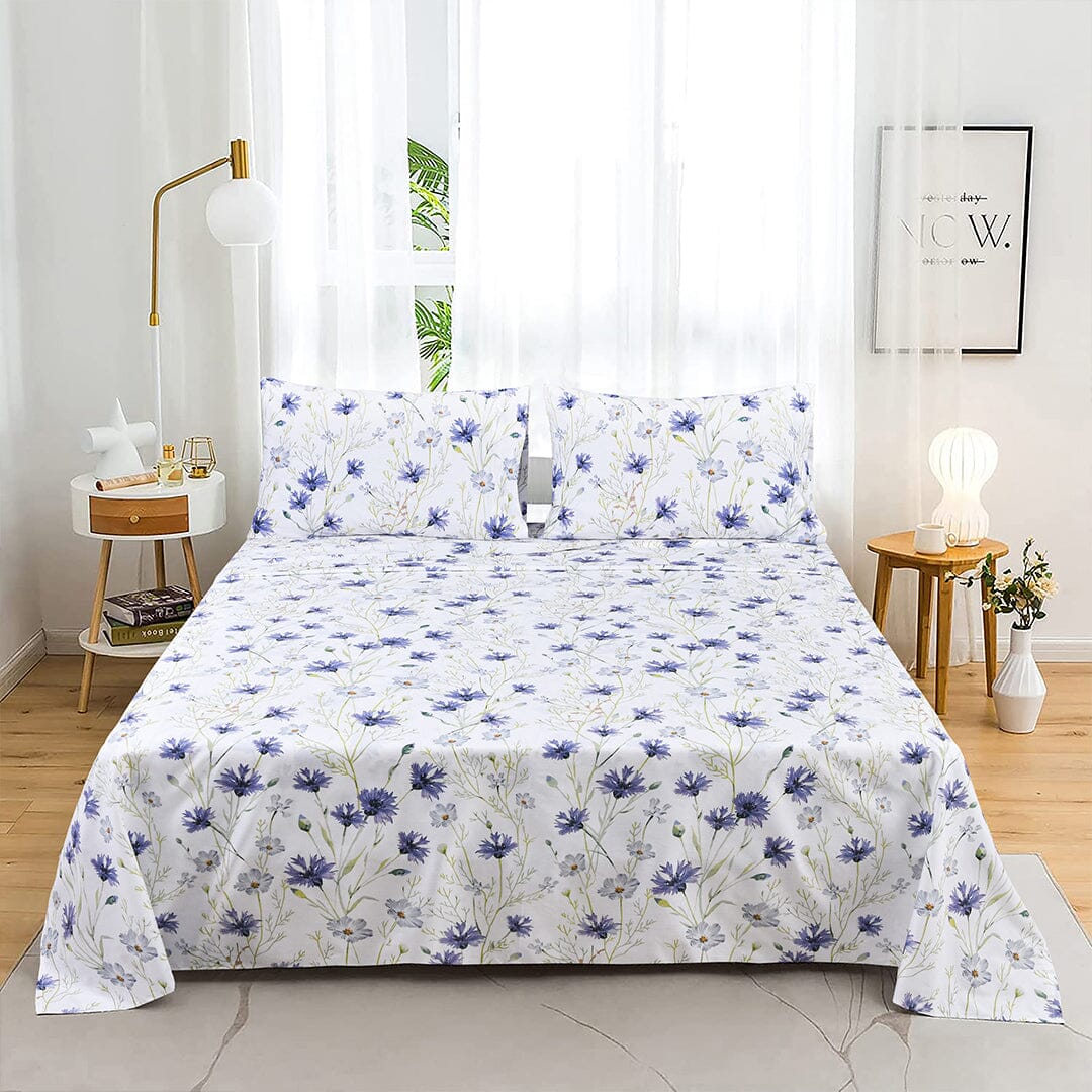 Sleepdown 100% Cotton Bed Sheet Set