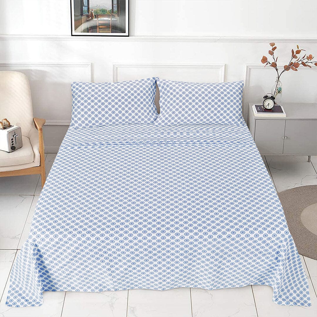 Sleepdown 100% Cotton Bed Sheet Set