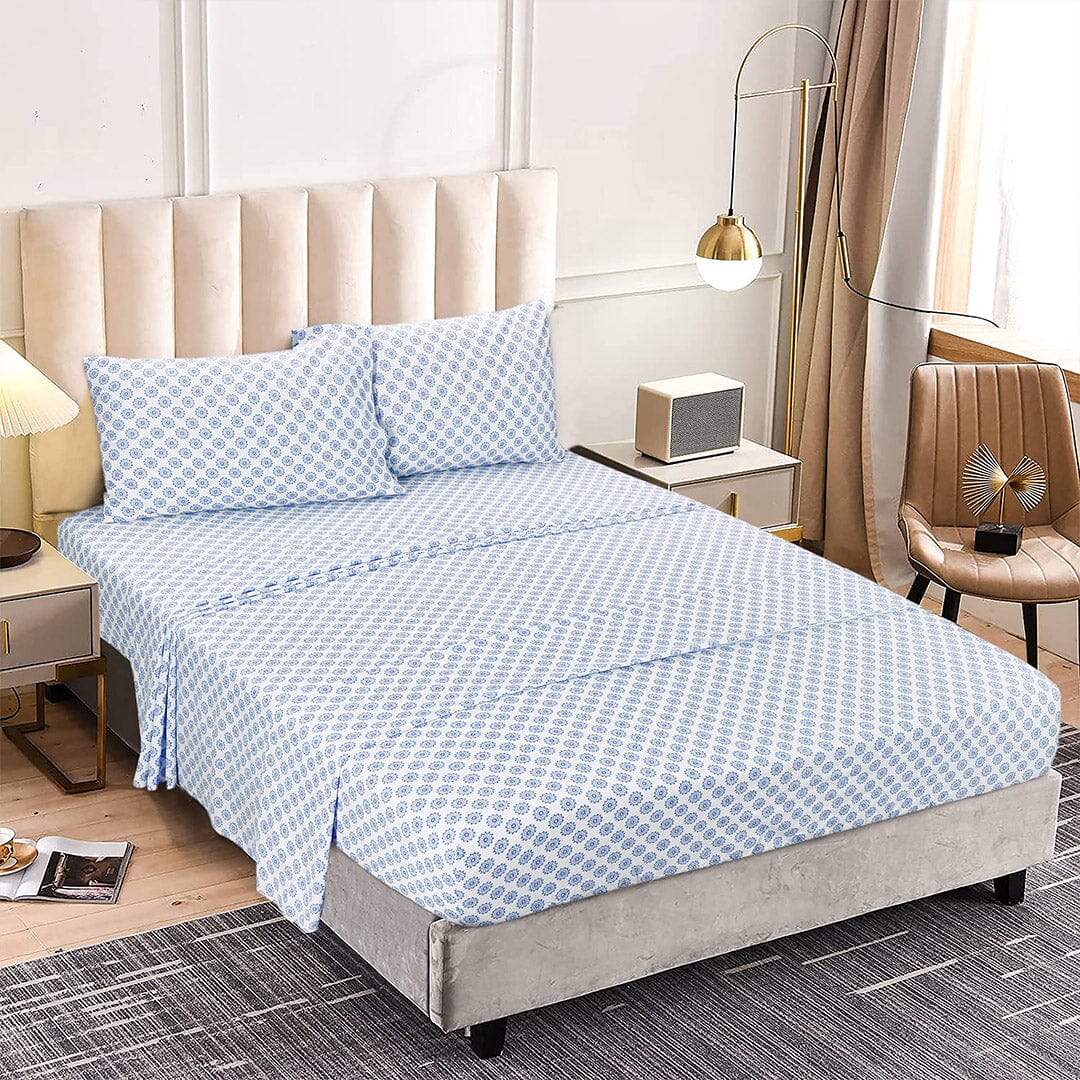 Sleepdown 100% Cotton Bed Sheet Set