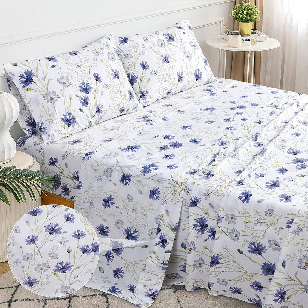 Sleepdown 100% Cotton Bed Sheet Set