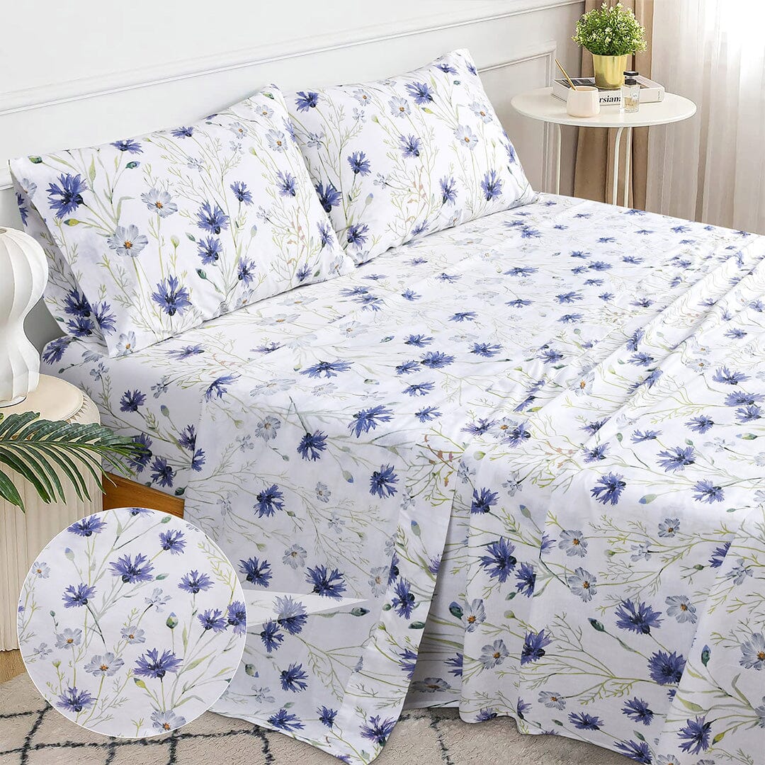 Sleepdown 100% Cotton Bed Sheet Set