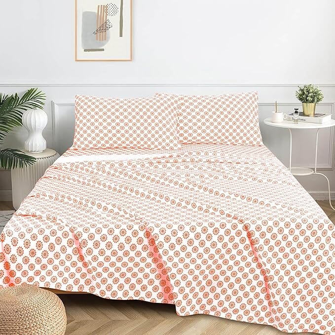 Sleepdown 100% Cotton Bed Sheet Set