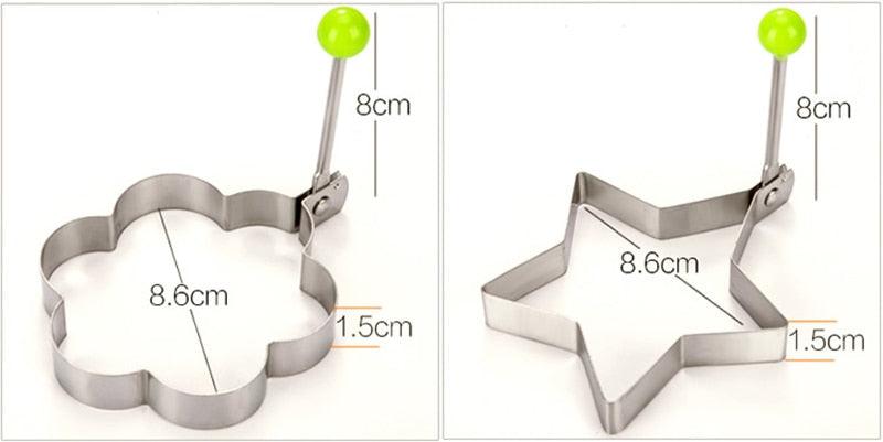 Stainless Steel 5 Style Fried Egg Pancake Shaper