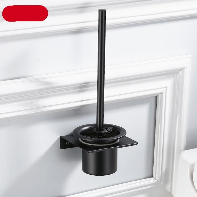 Stainless Steel Toilet Brush Holder Black