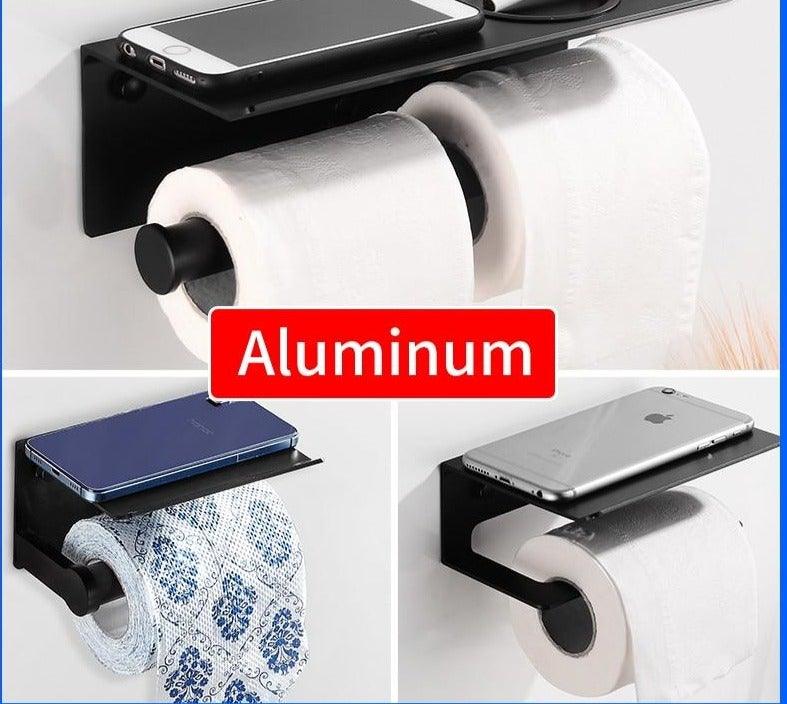 Aluminum Toilet Paper/Phone Holder