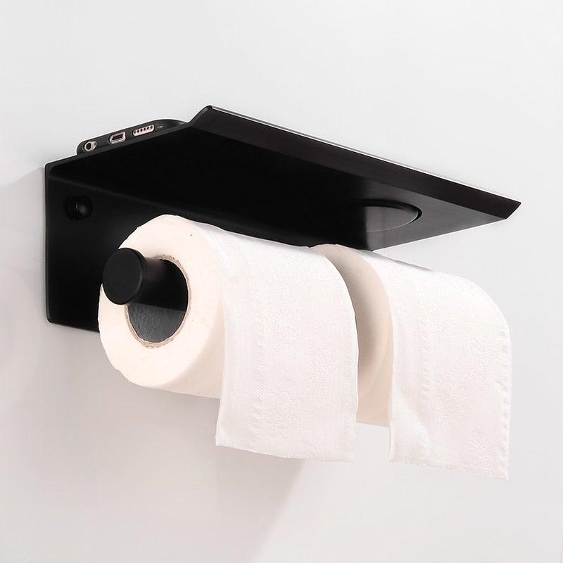 Aluminum Toilet Paper/Phone Holder