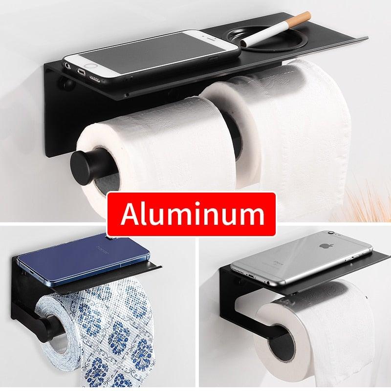 Aluminum Toilet Paper/Phone Holder
