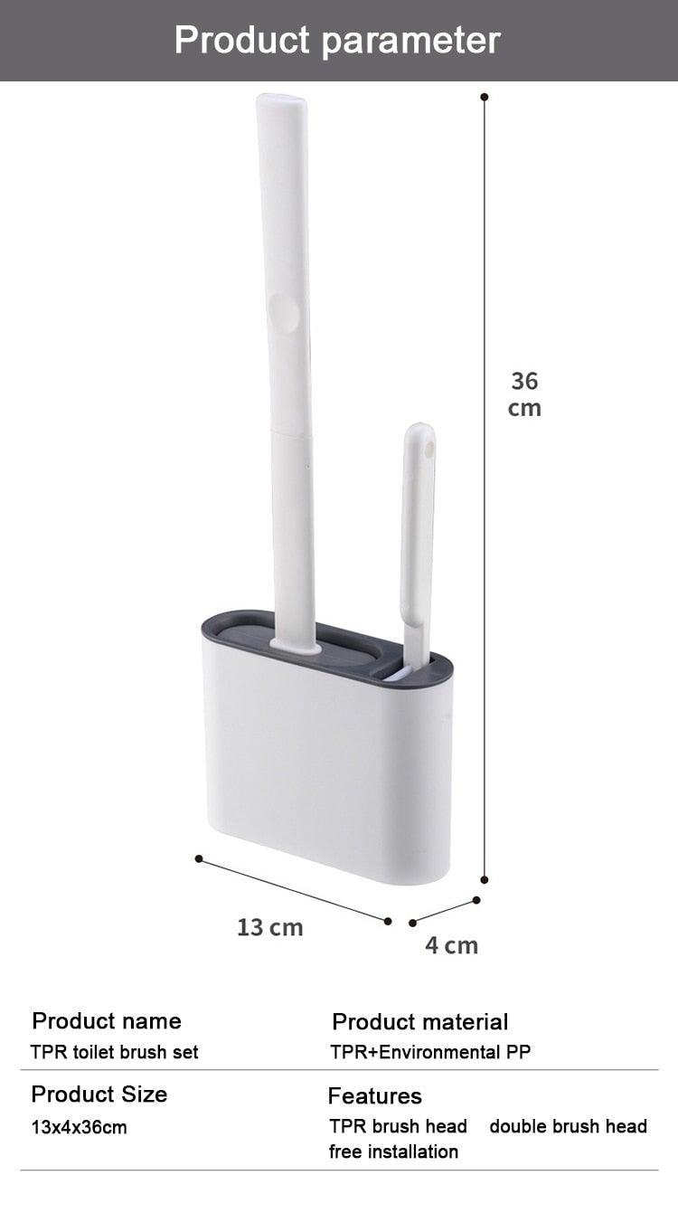 Wall Hanging Toilet Brush with Holder Set