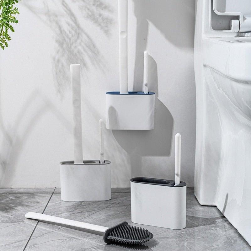 Wall Hanging Toilet Brush with Holder Set