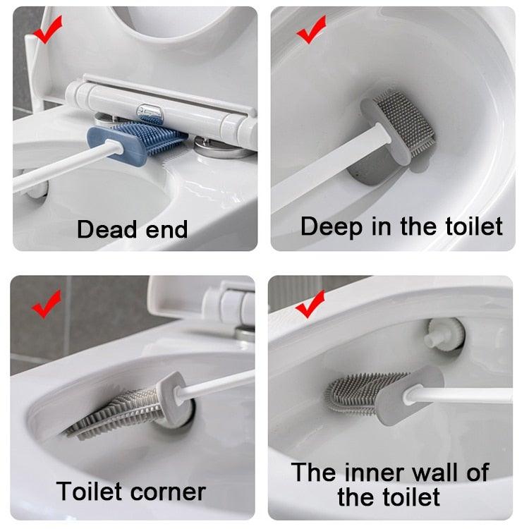 Wall Hanging Toilet Brush with Holder Set