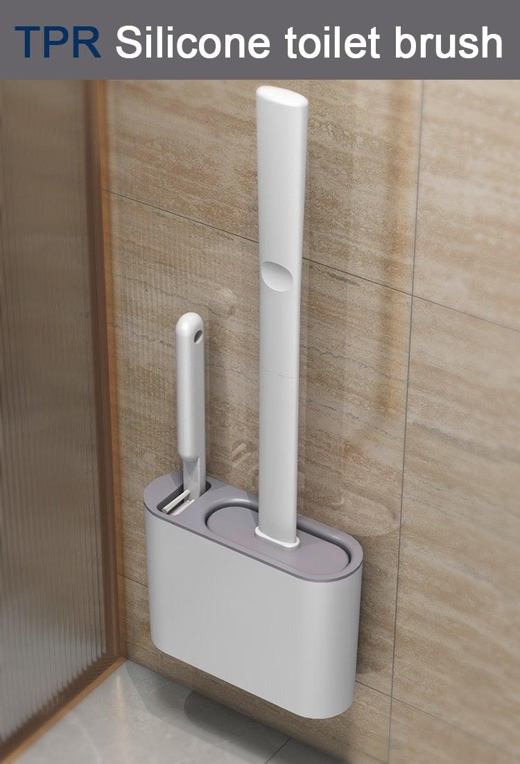 Wall Hanging Toilet Brush with Holder Set